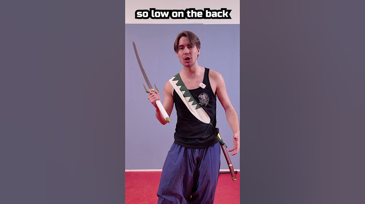 Should you carry a Sword in your Back? #sword #history