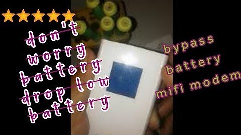 HOW TO USE MIFI WIFI ALL NETWORK WITHOUT BATTERY