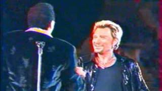 Video-Miniaturansicht von „Johnny Hallyday  aussi dur que du bois avec lionnel“