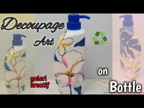 Video: Botol Decoupage Dengan Kain