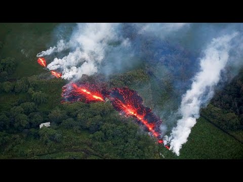 Hawaii&rsquo;de patlayan Kilauea Yanardağı şiddetini koruyor