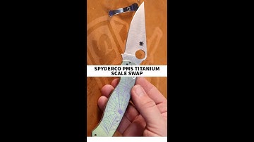 Spyderco PM2 Custom Titanium Scale Swap