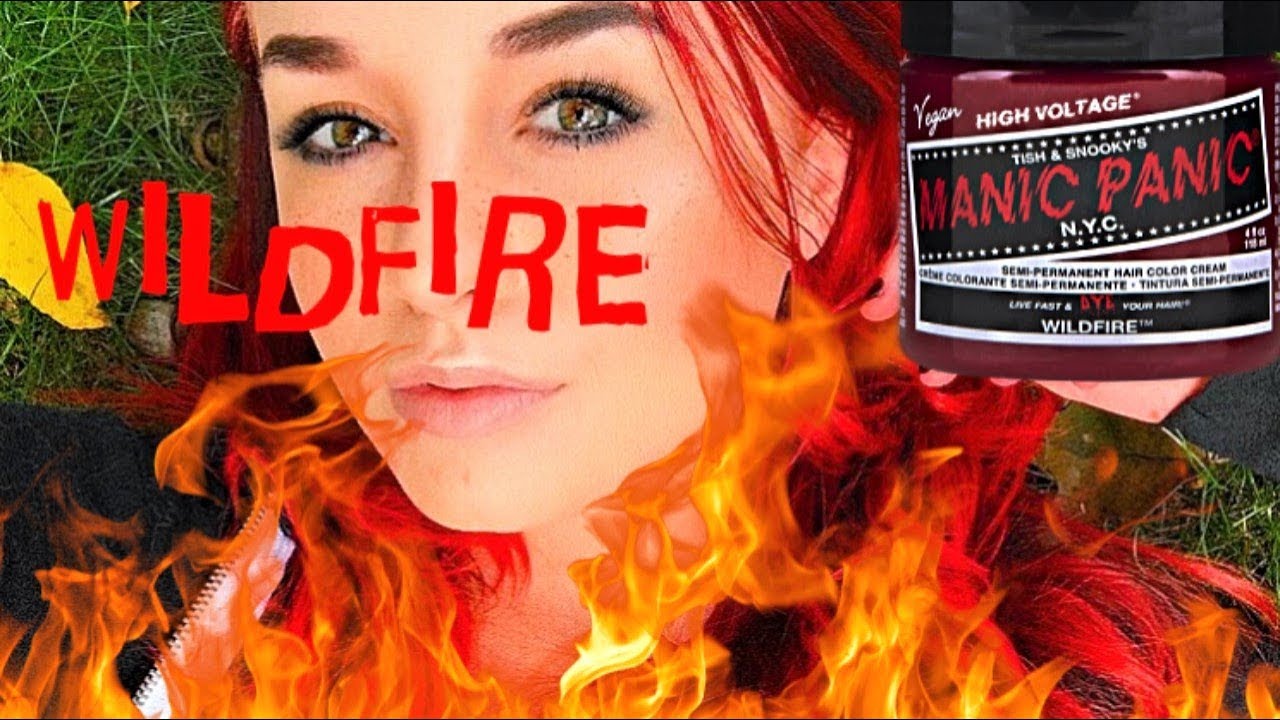 Dying My Hair Red Manic Panic Wildfire Youtube Dying My Hair Red Manic Panic Wildfire Youtube