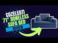 Cozelegti 71" Boneless Sofa. 2-in-1 BED + COUCH. SEE IT NOW!