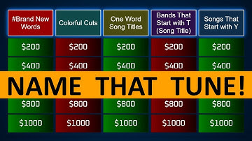 Guess the Song Jeopardy Style | Quiz #83