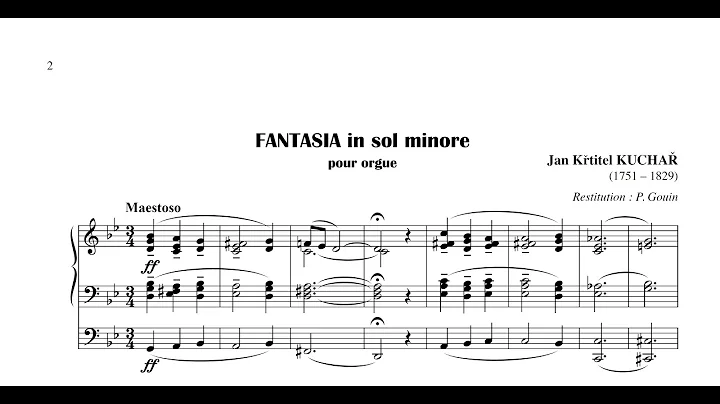 Jan Ktitel Kucha - Fantasia G-Moll