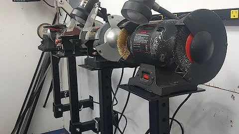 Bench Grinder Maxxhaul Trailer Vise Mount Setup