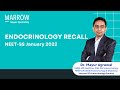 NEET SS January 2022 Recall   Endocrinology  Dr Mayur Agrawal  Marrow Super Speciality