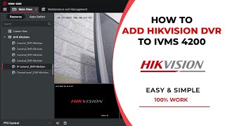 [UPDATE] How To Add Hikvision DVR In IVMS 4200 screenshot 1