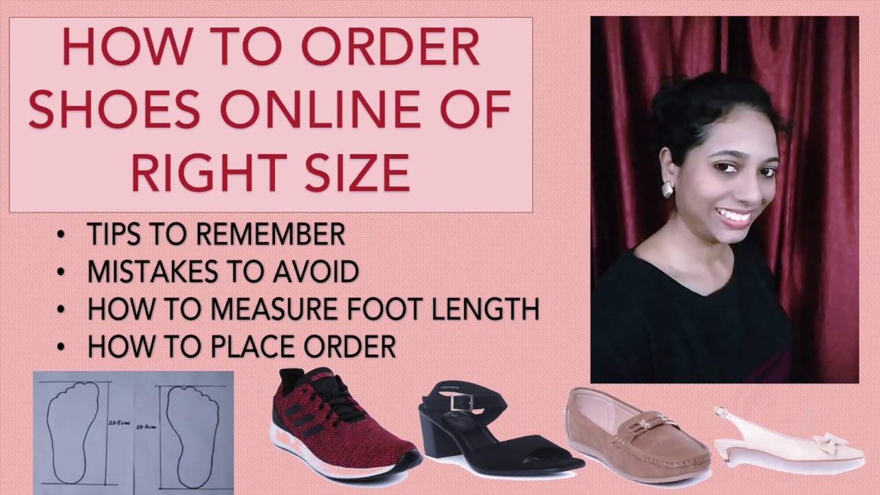 How to order shoes online of right size|How to measure foot for ...