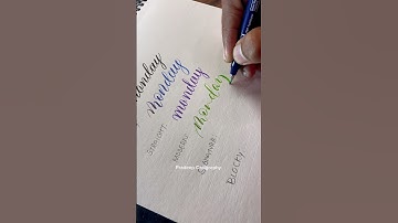5 Different Ways Brush Pen Calligraphy ideas