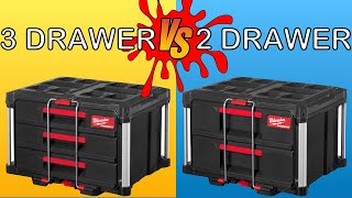 Milwaukee Packout 3 drawer vs 2 drawer review