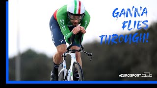 Ganna Dominates Time Trials At Tirreno-Adriatico In Brutal Stormy Conditions On Day 1 | Eurosport