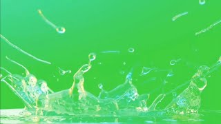 Water Splash Effect Green Screen Overlay HD Footage | Crazy Editor