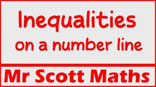 Inequalities on a Number Line | GCSE Maths