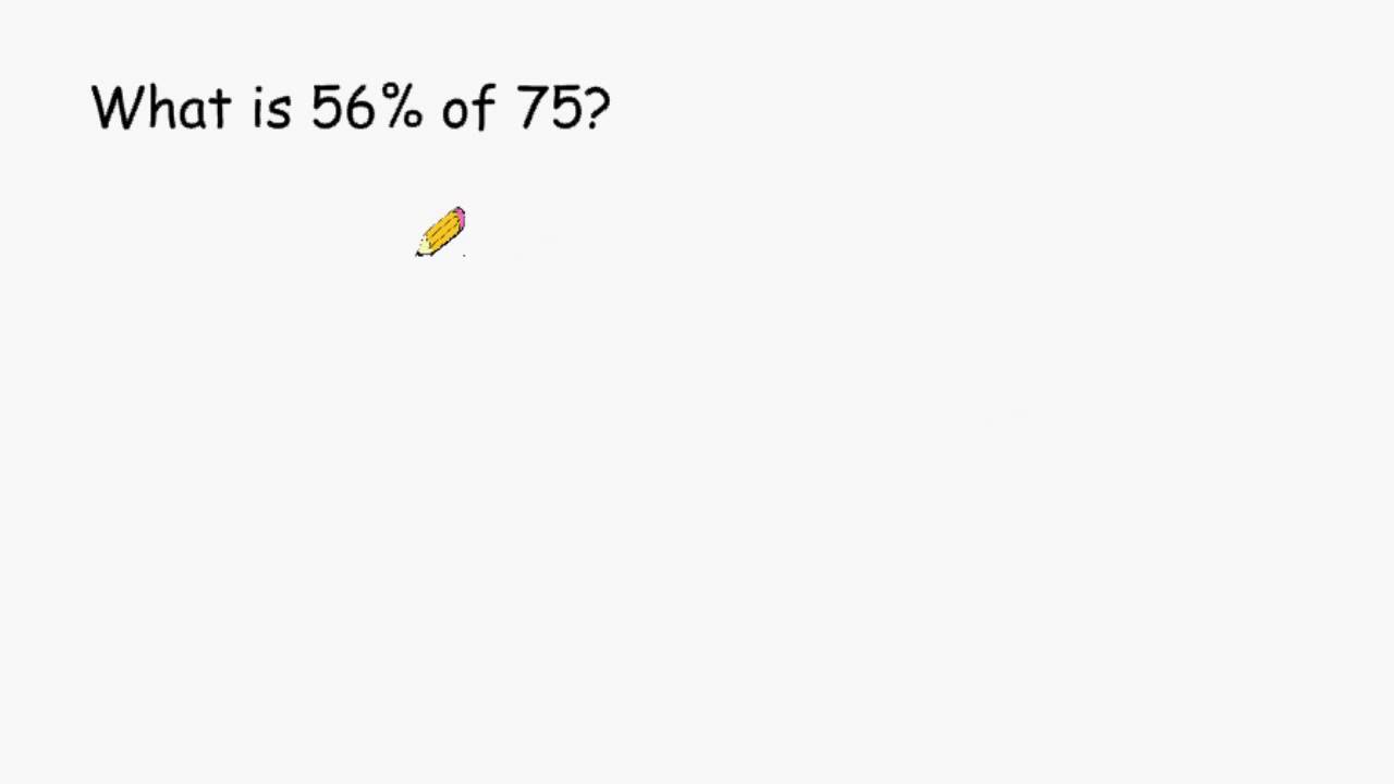 Equation To Solve Percentage Problems