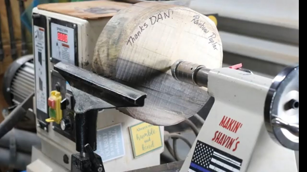 "It's All Rainbows and Shine" Rainbow Poplar Bowl 