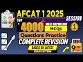 AFCAT 1 2025 I Session 1 I 4000+ Questions Complete Revision &amp; Practice Series #akashrandev