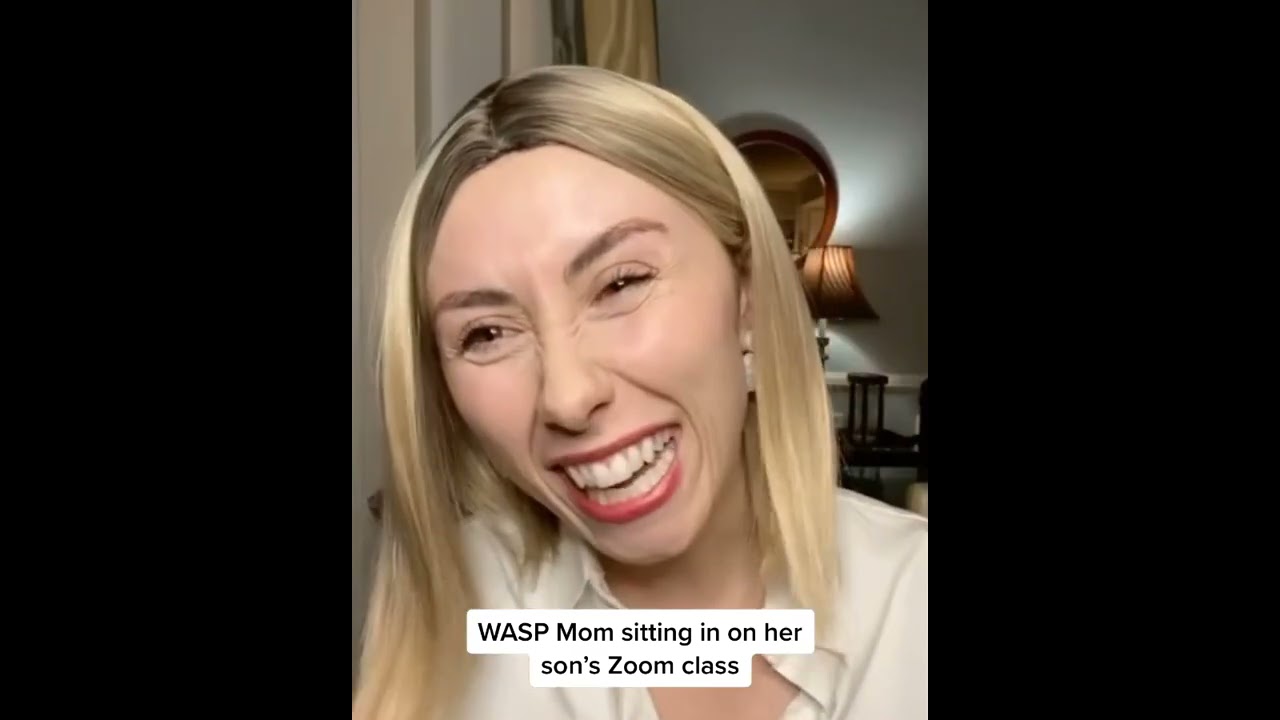 WASP Mom Sitting In On Her Son S Zoom Class