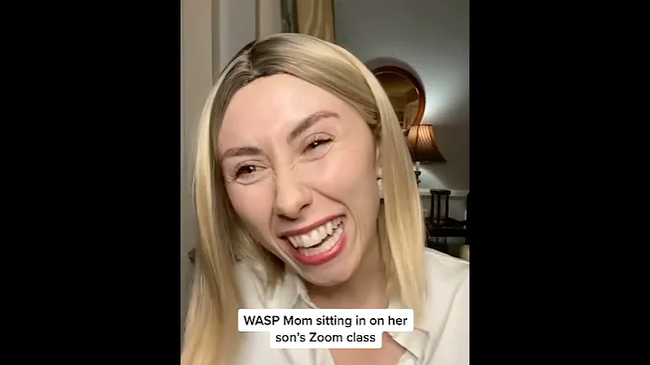 WASP Mom Sitting In On Her Sons Zoom Class