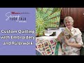 Moores sewing tech talk with cathy brown  custom quilting with embroidery and rulerwork