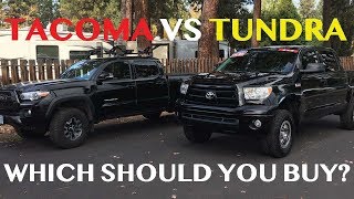 Tacoma vs Tundra  Which Should you Buy?