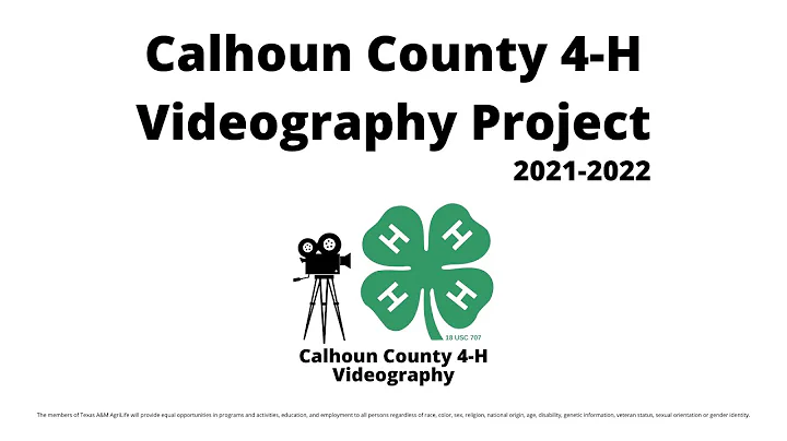 Calhoun 4-H Videography - Beth Boone