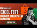 Pembahasan Shopee Excel Test Business Development (Update : November 2021)