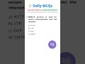 Which Protocol Is Used for Secure Communication Over the Internet? | UGC NET CS MCQ | Daily MCQs