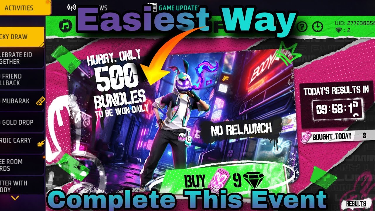 How to complete lucky draw event in free fire max🥳🥳 Free fire max new event 😍😍