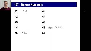 Saxon Math - Pre-Algebra 1/2: 3rd Edition (Lesson 107) - Roman Numerals Net Worth