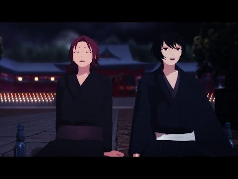 【MMDあんスタ】林檎花火とソーダの海【朔間凛月・衣更真緒】