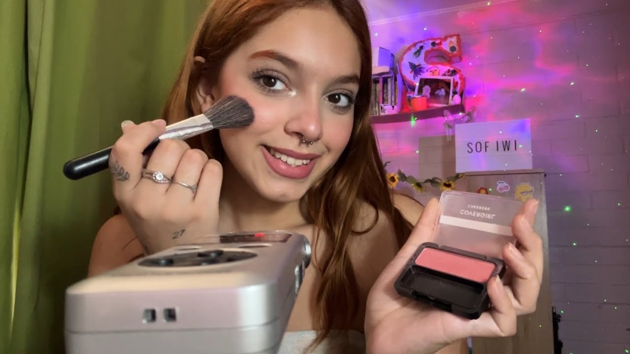 ASMR MAQUILLATE CONMIGO Y LA TASCAM| TUTORIAL DE MI MAQUILLAJE DIARIO|SOFIWI