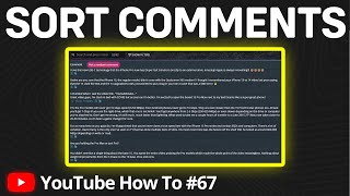 How to Sort YouTube Comments by Oldest First | Search For Specific Comments on YouTube