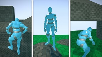 Advanced Character Movement with IK, Climbing and Crouching in UPBGE [WIP]