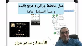 4- توجيهي - فصل ثاني - وراثة الصفات المندلية - المخطط الوراثي و مبدأ السيادة التامة