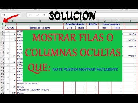 Video: Cómo Mostrar Celdas Ocultas En Excel