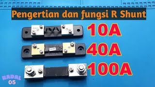 Pengertian dan Fungsi Resistor Shunt 10A - 100A Resistor Pembaca Arus