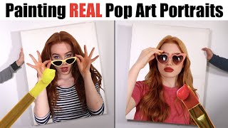 Painting our own POP ART Portrait Canvases | R Studios