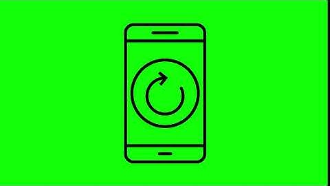 Animated Reset Icon on Green Screen With Pop-up Sound