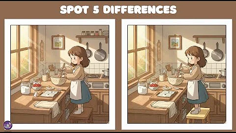 Can You Spot All 5 Differences? | 60-Second Brain Test | QuizziWoo