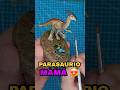 DIORAMA PARASAUROLOPHUS MAMÁ #toys #dinosaur #jurassicworld #art #handmade #diy #diorama