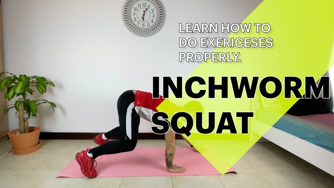 how-to-do-inchworm-squat-no-equipment-workout-for-beginners-youtube