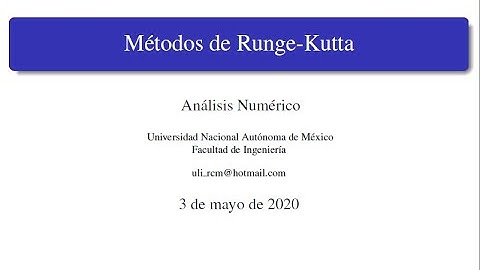 7 Métodos de Runge-Kutta (Teoría)