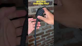 Multiple Overhand Knot #rope#knot#outdoor#simpul#knotwork#talitemali#lifehack#ideas#diy#tutorial