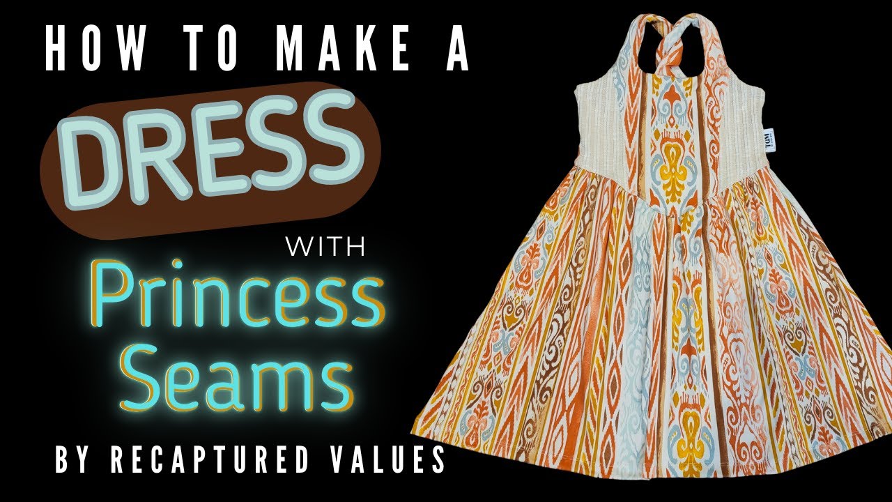 navy blue dress for baby girl How to Make a Dress with Princess Seams at Home DIY