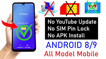 All Mobile ANDROID 8.1/9.0 Google Account Remove - (without pc) 2022