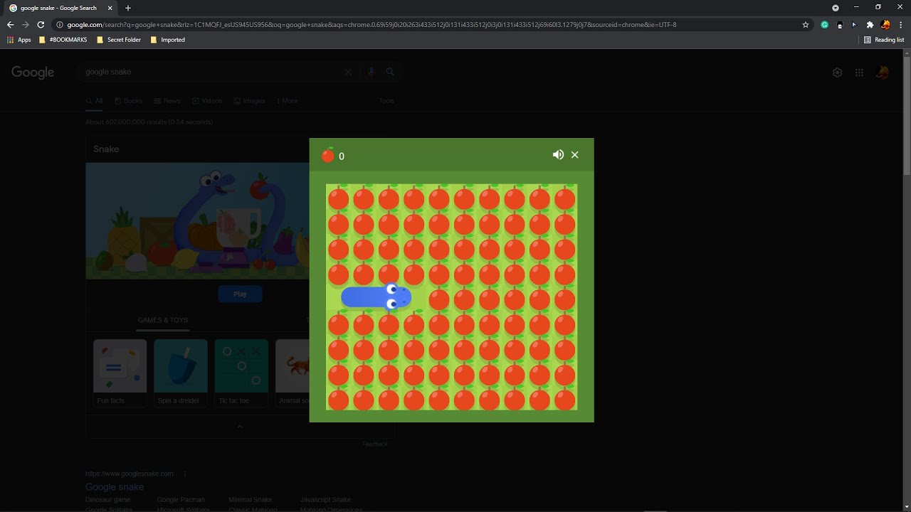 Snake Game For Chrome