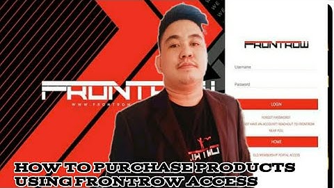 HOW TO PURCHASE PRODUCTS USING FRONTROW ALL ACCESS