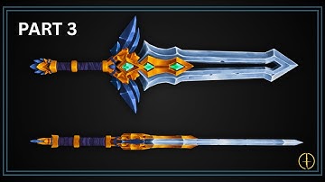 How to Create an Epic Stylized Sword in Blender | Part 3: Blade Texturing